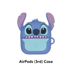 スティッチ Air Pods ケース シリコン ケース ディズニー キャラクター グッズ ２頭身 かわいい エアポッズ 第３世代 対応 イヤホン ケース DNG-42 【定形外郵便にて発送】【一週間以内発送】