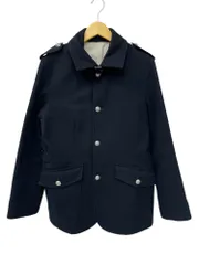 PS Paul Smith (ピーエスポールスミス) ウールジャケット ブルゾン アンゴラ混 カシミヤ混 銀ボタン 日本製 PP-BG-68080 L ブラック メンズ/045