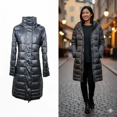 美品✨ レビュー ダウン ロング コート ブラック フォーマル ダウン フェザー 肉厚 Aライン 高級 防寒