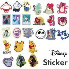 ディズニー ステッカー シール Disney ライオンキング くまのプーさん アナと雪の女王 キャラクター グッズ おしゃれ かわいい 【３種類 各１枚】 DNG-264 【定形外郵便にて発送】【一週間以内発送】