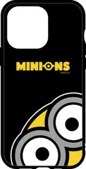 iPhone15ProMax ケース ミニオン ハイブリッド ボブ ブラック スマホ カバー 耐衝撃 ラウンド フィット 怪盗グルー ミニオンズ   6.7inch ３眼 IIIIfit MINI-452 【ゆうパケットにて発送】【一週間以内発送】