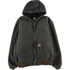 古着 00年代 カーハート Carhartt 中綿入り アクティブジャケット ダックフルジップパーカー メンズXL相当/eaa607930