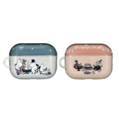 무민 Air Pods Pro 케이스 리틀 미이 밤 스나후킨 TPU 소프트 케이스 세련된 귀여운 북유럽 에어 포즈 프로 제 2 세대 제 1 세대 대응 그레이 네이비 핑크 베이지 [유 패킷으로 7 영업일 이내 발송]
