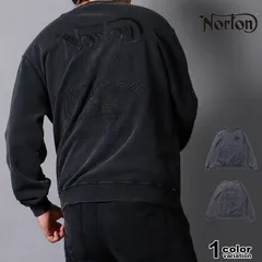 NORTON ノートン トレーナー クルーネック スウェット フロスト加工 トレーナー メンズ 大きいサイズ M-2XL [261N1300]のサムネイル