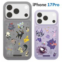 포켓 몬스터 iPhone17Pro 케이스 클리어 투명 포켓몬 스마트 폰 커버 에어 쿠션 하이브리드 내충격 iPhone 2025 6.3inch 3 눈 세련된 귀여운 [유 패킷에서 7 영업일 이내 발송]