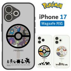 포켓 몬스터 iPhone17 케이스 클리어 반투명 magsafe 포켓몬 캐릭터 스마트 폰 커버 에어 쿠션 하이브리드 내충격 매트 클리어 자석 [유 패킷으로 7 영업일 이내 발송]