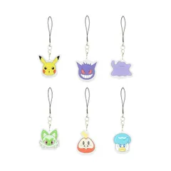 ポケモン ストラップ スマホ モバイル アクリル キャラクター グッズ ピカチュウ ゲンガー メタモン ニョオハ ホゲータ クワッス 【定形外郵便にて発送】【一週間以内発送】
