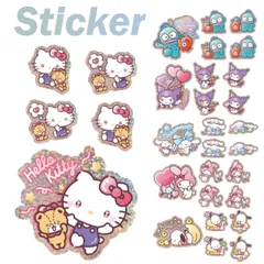 サンリオ ステッカー シール キャラクター グッズ  キティ マイメロディ クロミ シナモロール ポチャッコ ハンギョドン ５枚入り モバイルステッカーセット SANG-483 【定形外郵便にて発送】【一週間以内発送】