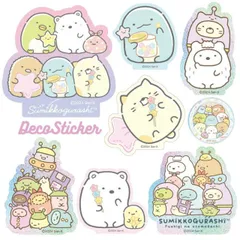 すみっコぐらし ステッカー シール キャラクター グッズ しろくま ねこ とんかつ とかげ ぺんぎん ふしぎなお友達 星空さんぽ ４種類 各１枚 SMK-187 【定形外郵便にて発送】【一週間以内発送】