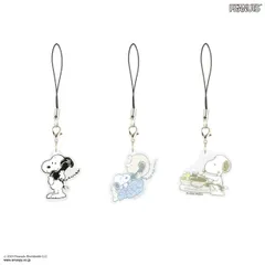 スヌーピー ストラップ スマホ モバイル アクリル キャラクター グッズ ピーナッツ 電話 チャーリーブラウン ウッドストック 携帯 アクセサリー チャーム キーホルダー SNG-767 【定形外郵便にて発送】【一週間以内発送】
