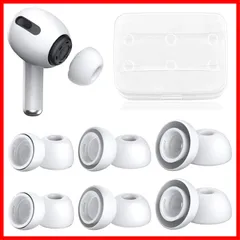 【数量限定】耳垢ガード フィット感 柔らかい 脱落防止 滑り止め エアーポッズ 遮音性 ノイズキャンセル プロ用 イヤーチップ 替え シリコン イヤホンカバー 交換用 AirPods AirPods Pro Pro [S/M/Lサイズ各2ペア] イヤーピース