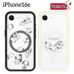 スヌーピー iPhone16e ケース クリア 半透明 かわいい おしゃれ ピーナッツ スマホ カバー エアクッション ハイブリッド 耐衝撃 iPhone 2025 6.1inch １眼   magsafe 磁石 【ゆうパケットにて発送】【一週間以内発送】