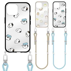 スヌーピー iPhone15Pro ケース カバー ショルダー ストラップ 付き ピーナッツ キャラクター グッズ チャーリーブラウン オラフ アンディ IIIIfit Loop SNGG-17 【ゆうパケットにて発送】【一週間以内発送】