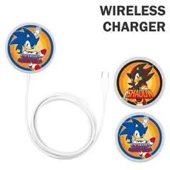 ソニック ワイヤレス充電器 MagSafe対応 ソニック・ザ・ヘッジホッグ シャドウ スマホ 充電 ワイヤレス 充電器 iPhone Android おしゃれ かわいい マグセーフ ワイヤレスチャージャー SS-08 【ゆうパケットにて発送】【一週間以内発送】