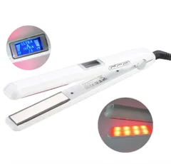 超音波 ヘアトリートメント アイロン赤外線 LCDディスプレイ ヘアケア　超音波ヘアアイロン