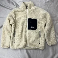 FIRST DOWN ファーストダウン　ボアフリースブルゾン　ボアジャケット　フリースジャケット　アイボリー　S メンズ