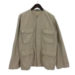 ロスコ ROTHCO BDU ミリタリー ノーカラー ジャケット S ベージュ