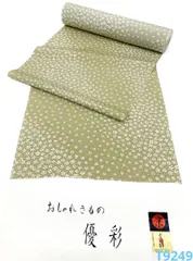 小紋 京友禅 全体柄 小桜 桜 桜尽くし 正絹 反物 T9249