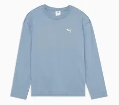 【新品】puma（プーマ）メンズ ESS MX リラックスド キャット 長袖 Tシャツ ロングスリーブ マルチスポーツ 吸水速乾性 UVカット イージーランドリー　クールブルー　690355-34