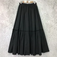 BABYLONE バビロン タイプライター ティアード スカート ブラック 38サイズ □〇☆のサムネイル