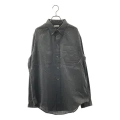 NICENESS / ナイスネス | 2024SS | G.B.MARTIN コットン リネン シャツ | M | インクブラック | メンズ