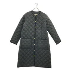 【美品】  Traditional Weatherwear / トラディショナルウェザーウェア | ARKLEY LONG キルティング ノーカラーコート | 36 | ブラック | レディース
