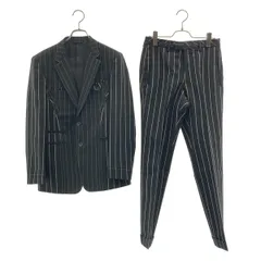 【美品】  Paul Smith COLLECTION / ポールスミスコレクション | セットアップ / Savile Clifford ストライプ ステッチ テーラードジャケット パンツ | S | ブラック | メンズ
