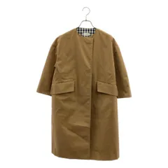 yori / ヨリ | ノーカラー ストレッチ チノコート | F | ベージュ | レディース