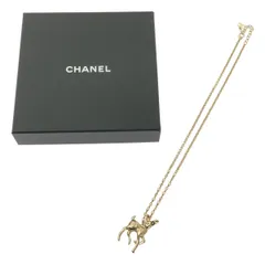 【新品】  CHANEL / シャネル | 2025SS | ABF289 ココマーク バンビ ラインストーン フェイクパール装飾 チェーンネックレス | ゴールド | レディース