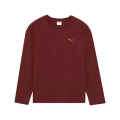 【新品】puma（プーマ）メンズ ESS MX リラックスド キャット 長袖 Tシャツ ロングスリーブ マルチスポーツ 吸水速乾性 UVカット イージーランドリー　RUBY_SHIMMER　690355-96