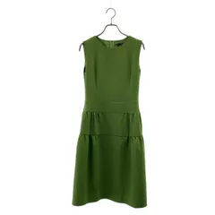 FOXEY / フォクシー | Dress ウール ノースリーブ ワンピース / 39615 | 38 | グリーン | レディース