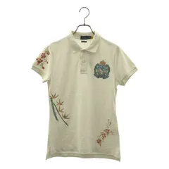 【美品】  POLO RALPH LAUREN / ポロラルフローレン | エンブレム ロゴ ポロシャツ カットソー | S | ホワイト | メンズ