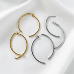 揺れる スティックピアス キャッチ付き サージカルステンレス【ste105】