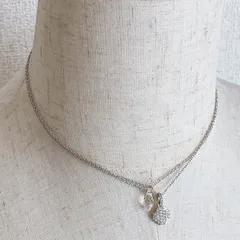SWAROVSKI スワロフスキー 2連 クローバー ネックレス