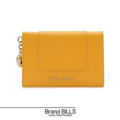 未使用品 BVLGARI ブルガリ セルペンティ フォーエバー カードフォルダー カード入れ 蛇 レザー イエロー レディース