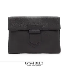 DELVAUX デルヴォー Presse A5 ブレッセ クラッチバッグ ポーチ AB0005AQY トリヨンレザー ブラック メンズ