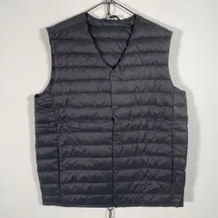 ウルトラライトダウン ベスト ダウン70% フェザー30% ダークグレー系 Mサイズ