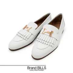 未使用品 HERMES エルメス モカシン ロワイヤル ローファー パンプス  H212214Z 90370 カーフ 白 レディース