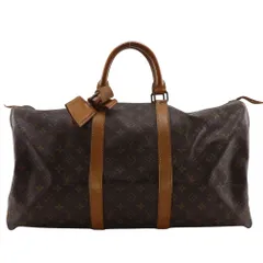 【LOUIS VUITTON】ルイ・ヴィトン キーポル50 ヴィンテージ M41426 モノグラムキャンバス 茶 822 ユニセックス ボストンバッグ