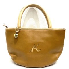 希少✨Kitamura キタムラ キャメル レザー ハンドバッグ トート ベルト