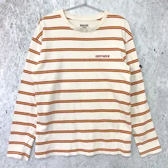 GRAPHIC TEE グラフィックティー ホグワーツ ストライプ Tシャツ ハリーポッター ホワイト Sサイズ 〇◇☆