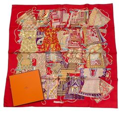 美品】エルメス シルクストール サバンナのダンス 箱・タグ付き 正規品 