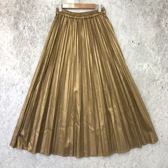 niko and... ニコアンド シャイニー プリーツスカート ゴールド Mサイズ 〇◇☆