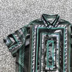 C.E. / Frame SS shirt シーイー　総柄シャツ　グラフィック アロハ　半袖 sk8 横ノリ　マルチカラー