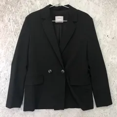 Bershka ベルシュカ ダブル テーラード ジャケット ブラック XSサイズ 〇◇