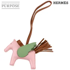 未使用 展示品 エルメス HERMES ロデオ ペガサス PM バッグ チャーム アニョーミロ スイフト ローズサクラ ゴールド B刻印 90305458