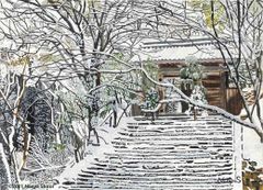 絵画「鴨の池の午後」 水彩画 - メルカリ