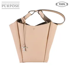 未使用 展示品 トッズ TOD'S Tタイムレス バケット バッグ スモール 2way ハンド ショルダー バッグ レザー ベージュ 90306358