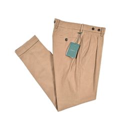BERWICH☆新品4万円ベルウィッチ リヨセル×リネン生地パンツ46ベージュ