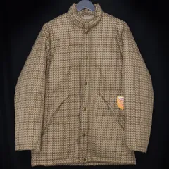 EVISU チェックダウンジャケット サイズ38 ベージュのサムネイル